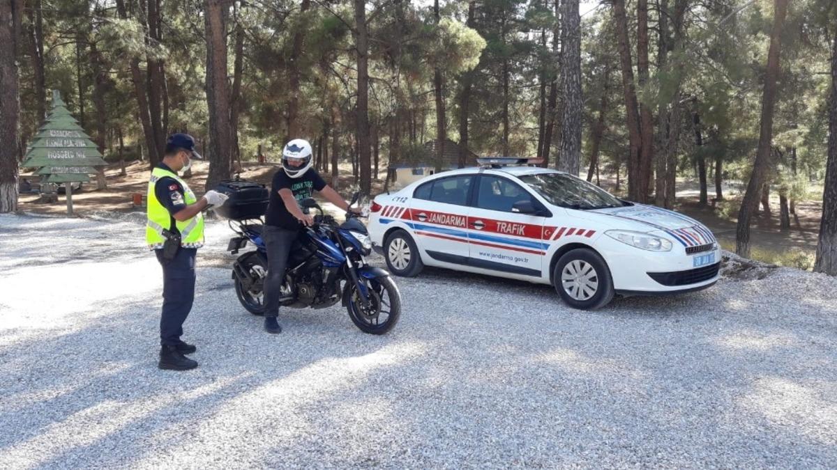 Jandarmadan motosikletlere y&ouml;nelik &ouml;zel denetim