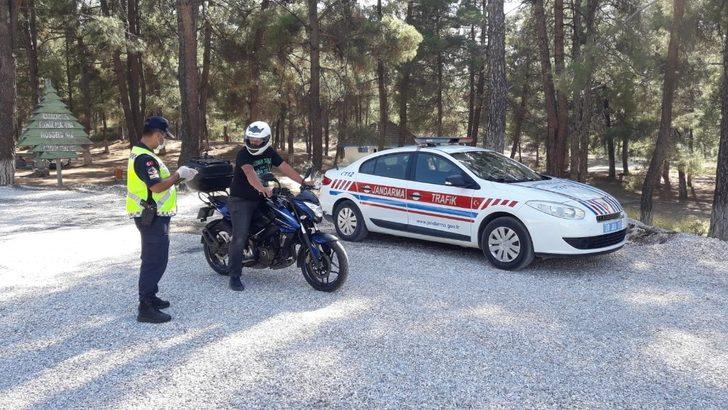Jandarmadan motosikletlere yönelik özel denetim G1