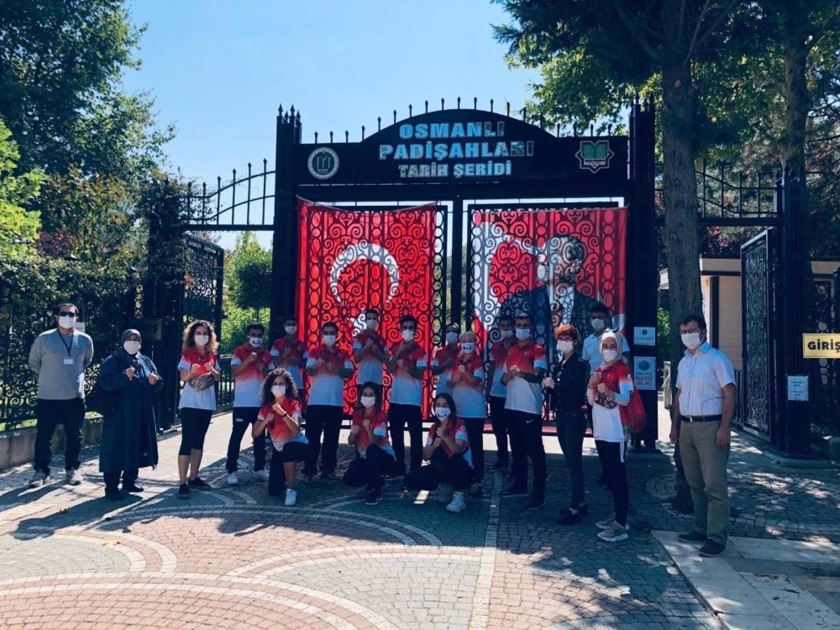 Tarih şeridi milli sporcuları ağırladı