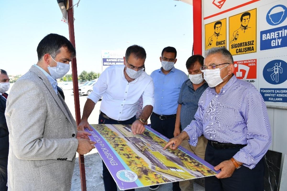 Başkan B&uuml;y&uuml;kkılı&ccedil;, Kayseri Etnospor ve Ok&ccedil;uluk Merkezi&rsquo;nin inşaat &ccedil;alışmalarını denetledi