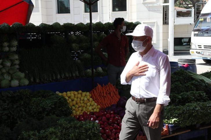 Başkan Çolakbayrakdar’dan pazarda korona virüs denetimi G4