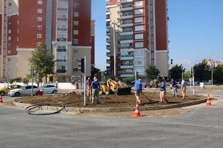 Büyükşehir’den kavşaklara  peyzaj düzenlemesi G2