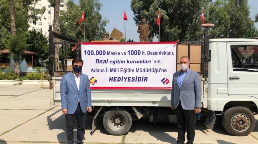 Final&rsquo;den Milli Eğitim&rsquo;e 100 bin maske ve 1000 litre dezenfektan bağışı