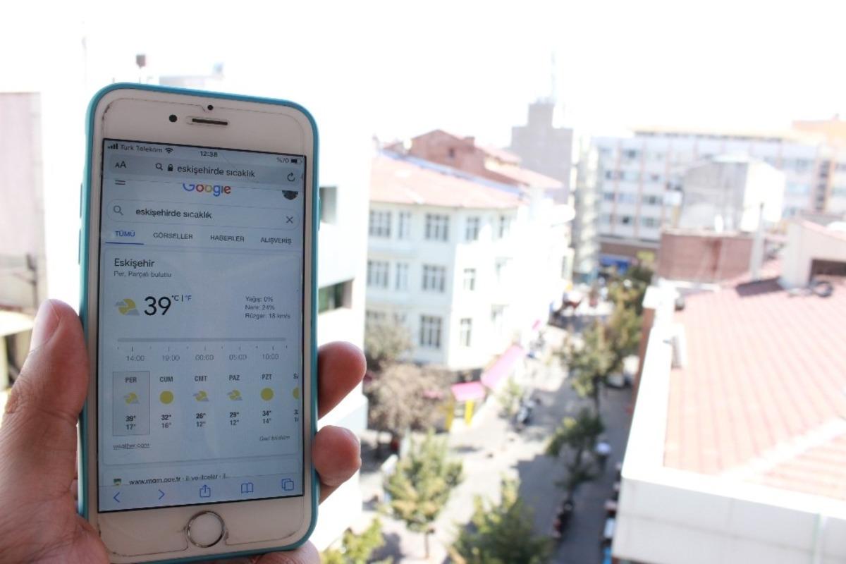 Eskişehir&rsquo;de kavurucu sıcaklar