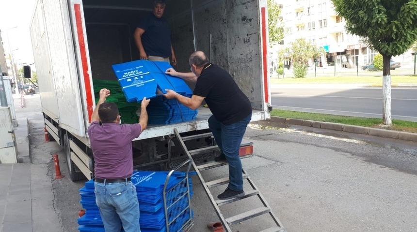 Sıfır atık i&ccedil;in kutu desteği