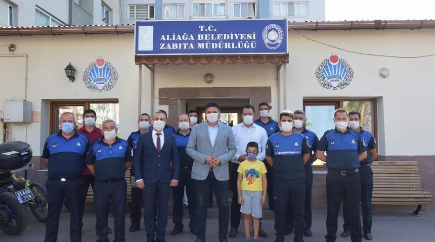 Başkan Acar’dan Aliağa’da görev yapan zabıtalara teşekkür