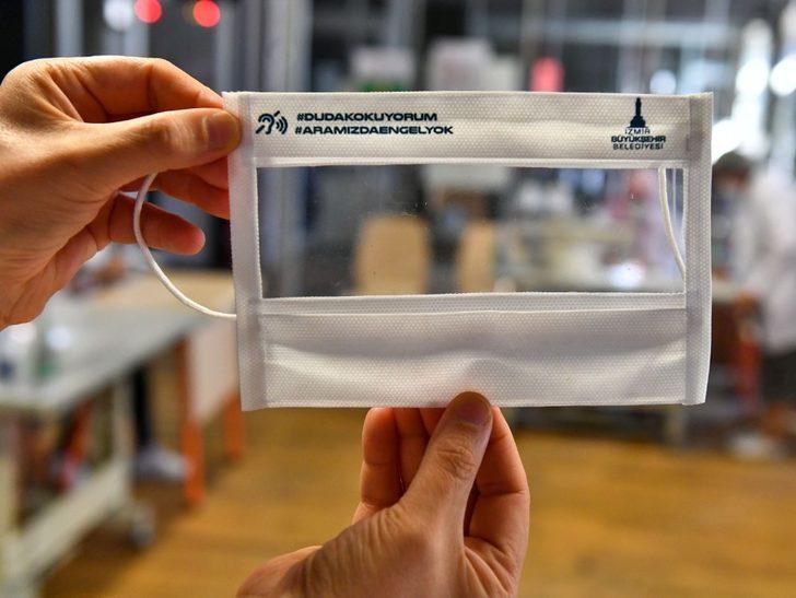 İzmir’de işitme engelliler için şeffaf maske üretiliyor G1