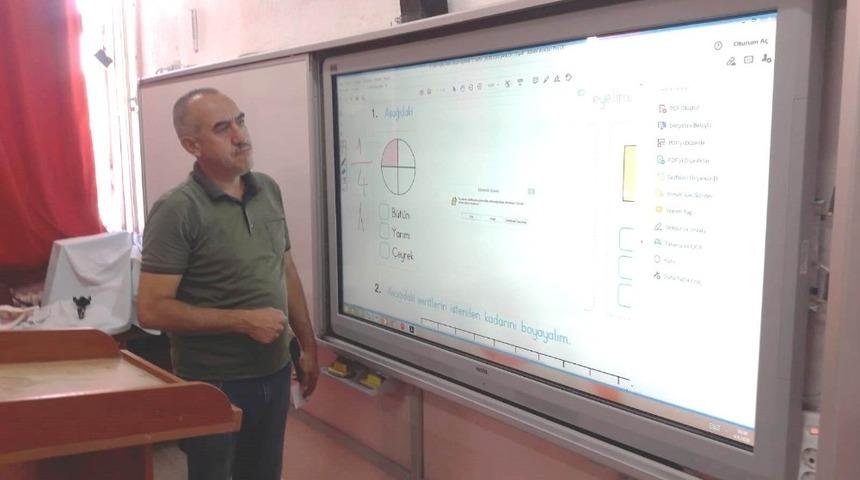 Atat&uuml;rk İlkokulu&rsquo;nda uzaktan eğitim