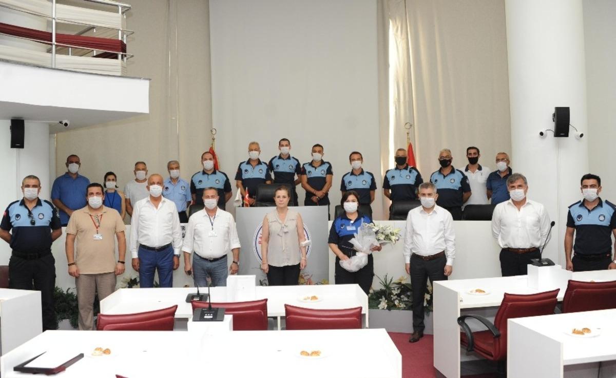 Başkan &Ccedil;alkaya, zabıtalarla bir araya geldi