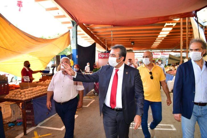 Başkan Çetin, pazar denetiminde G2