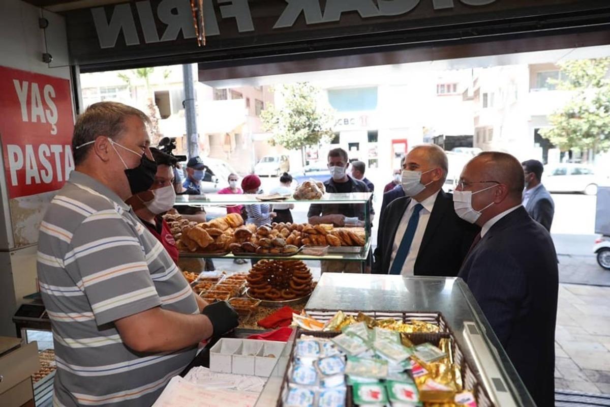 Vali Atik ve Başkan Zolan&rsquo;dan korona vir&uuml;s denetimi