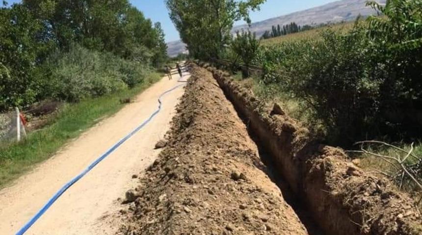 Kurnaz köyünde içme suyu deposu ve isale hattı yenilendi