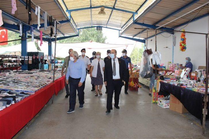Osmaneli Cuma pazarında Covid 19 denetimi G3