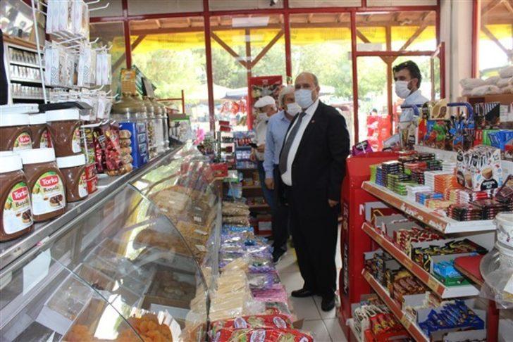 Osmaneli Cuma pazarında Covid 19 denetimi G5