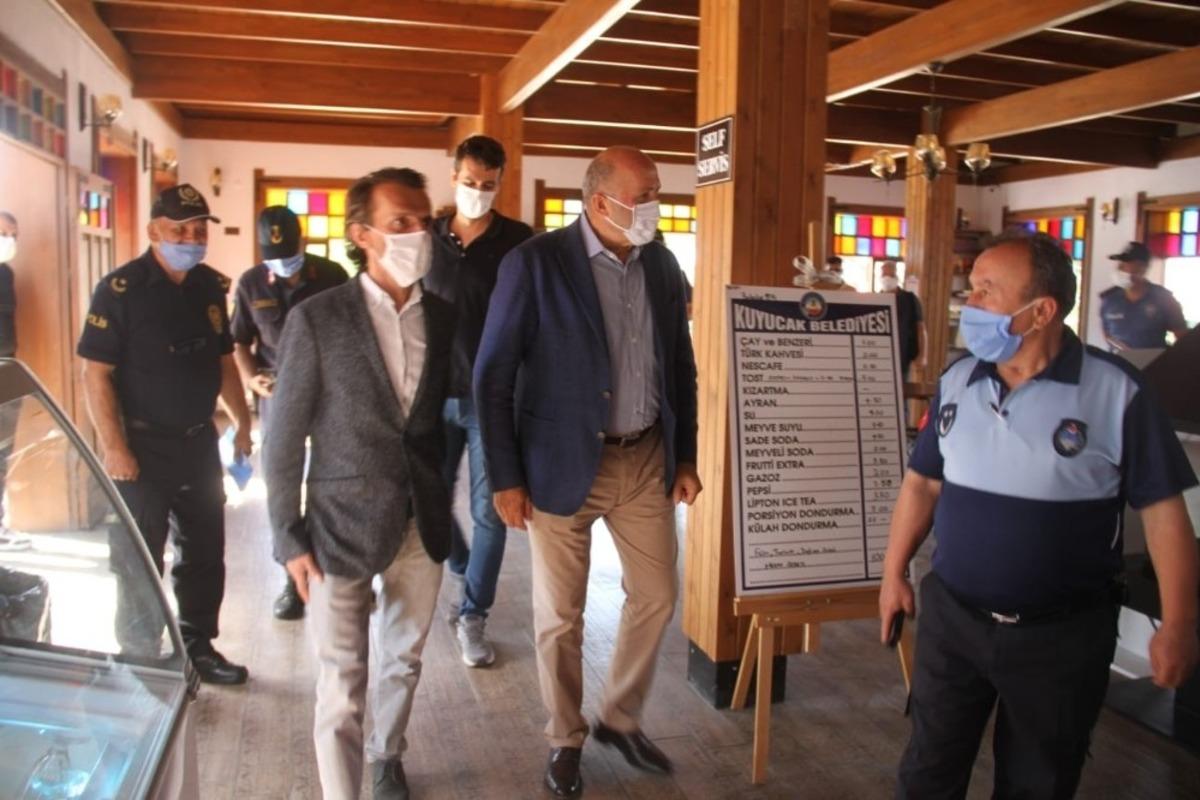 Kuyucak&rsquo;ta korona vir&uuml;s denetimi yapıldı