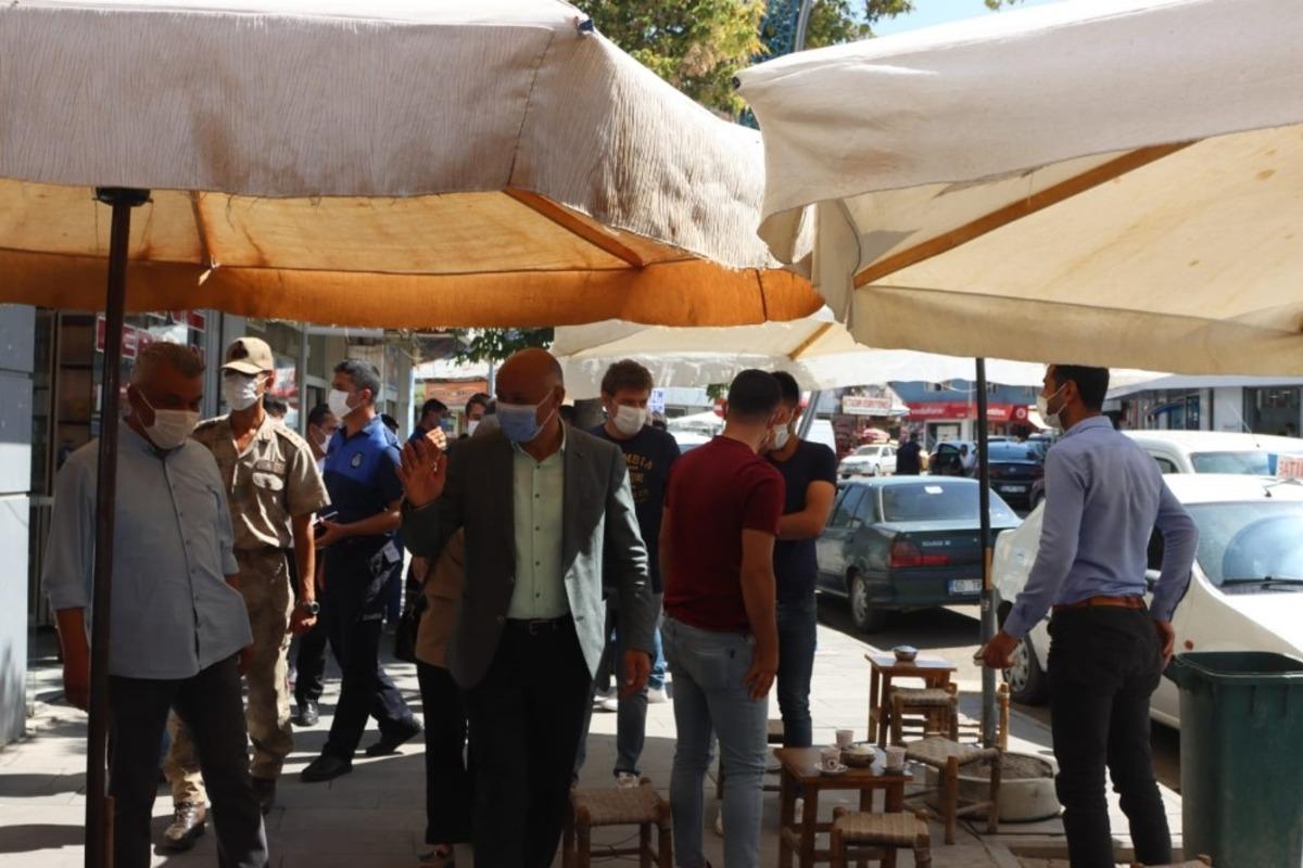 Malazgirt&rsquo;te korona vir&uuml;s tedbirleri denetimi