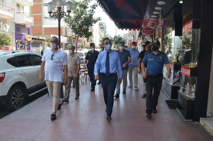 Kuşadası sokaklarında koronavirüs denetimi G5