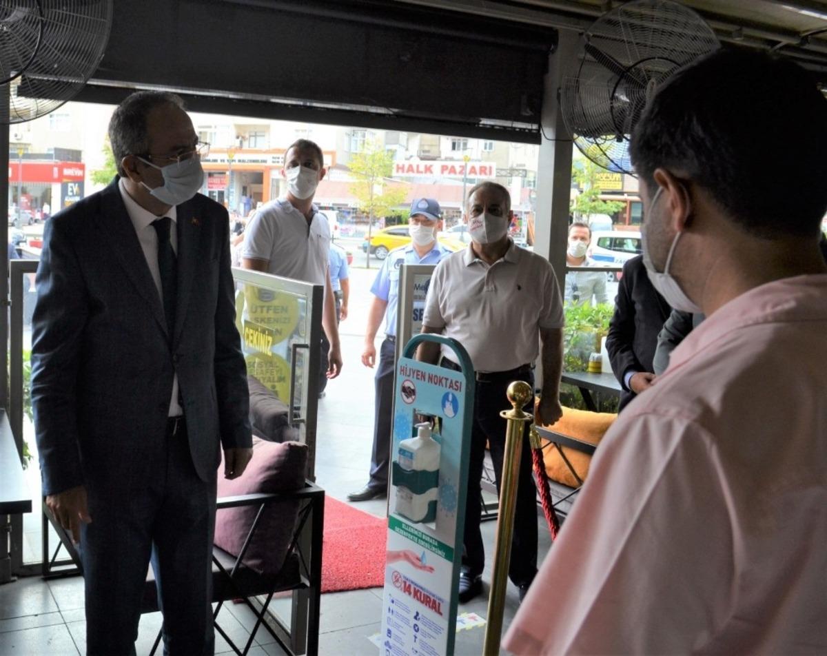 Sultanbeyli&rsquo;de Covid-19 tedbirleri kapsamında Kaymakam Metin Kubilay&rsquo;ın katılımıyla denetimler ger&ccedil;ekleştirildi