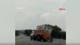 Kazadan mucize kurtuluş kamerada!