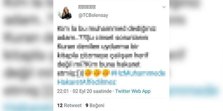 Hz. Muhammed'e y&ouml;nelik paylaşımı olay olmuştu! Flaş gelişme