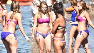 Begüm Öner ve eşi Ceyhun Fersoy Bodrum'da tatilde