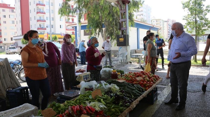 Erdemli&rsquo;de &uuml;retici pazarları yoğun ilgi g&ouml;r&uuml;yor