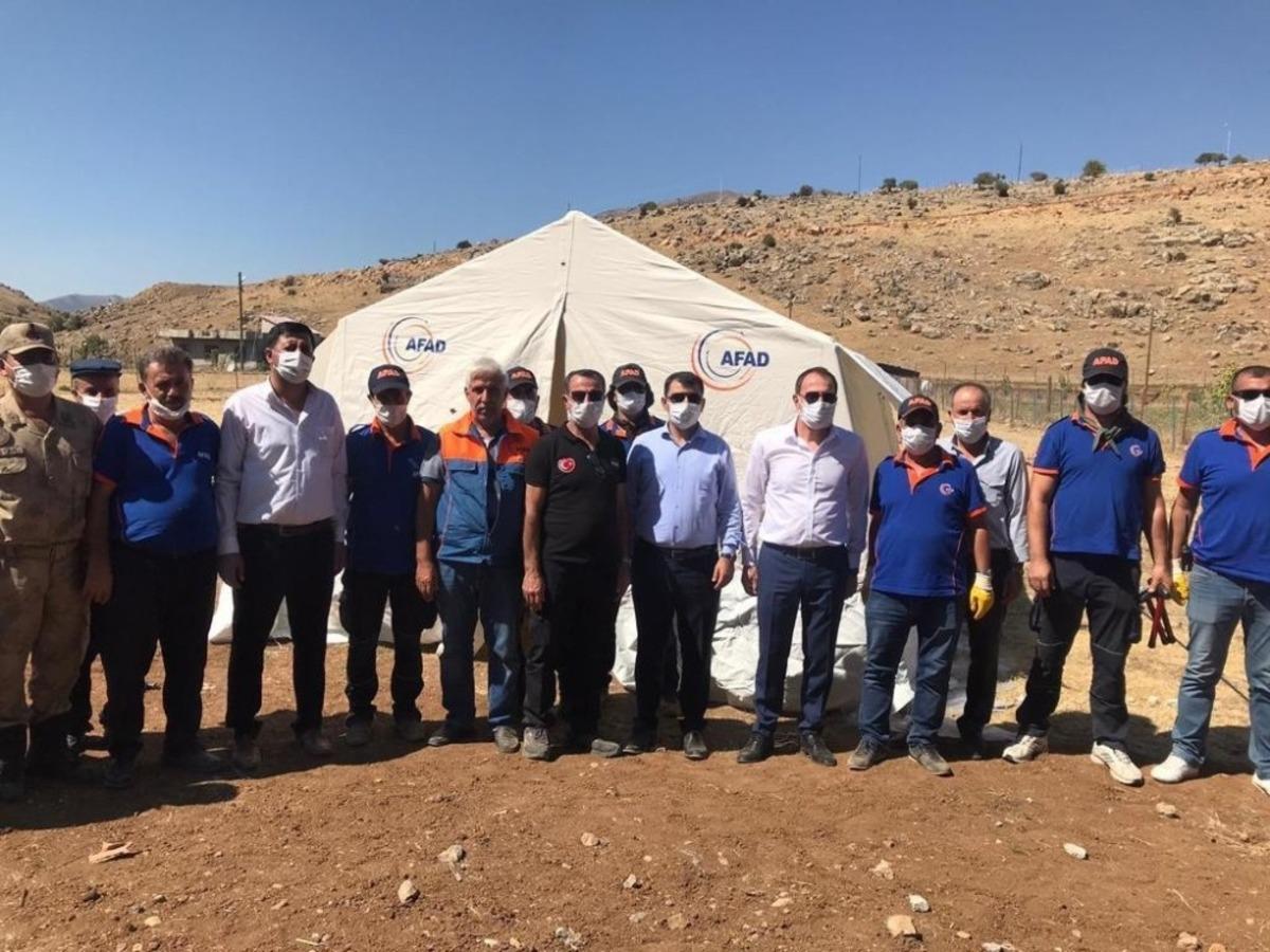 Siirt&rsquo;te k&ouml;yl&uuml;ler i&ccedil;in 60 yaşam &ccedil;adırı kuruldu