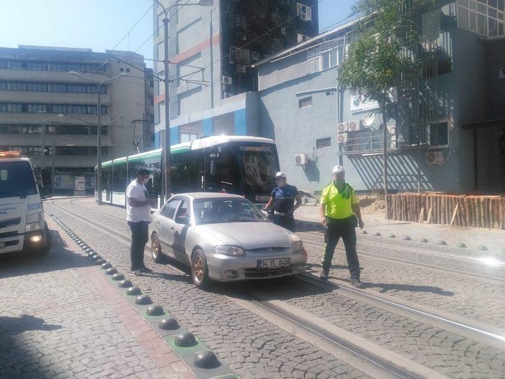 Tramvay yolunu kullanan araçlara ceza G3