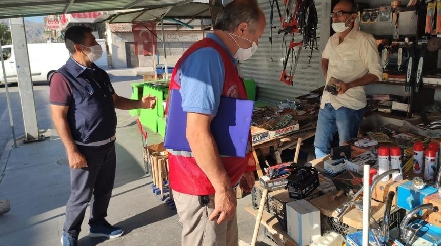 Erzincan’da korona virüs denetimi yapıldı