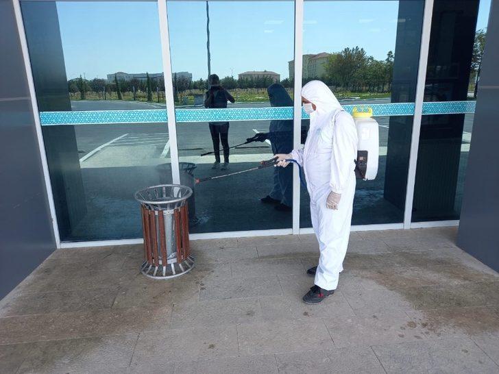 Aksaray’da otobüs terminali düzenli dezenfekte ediliyor G1