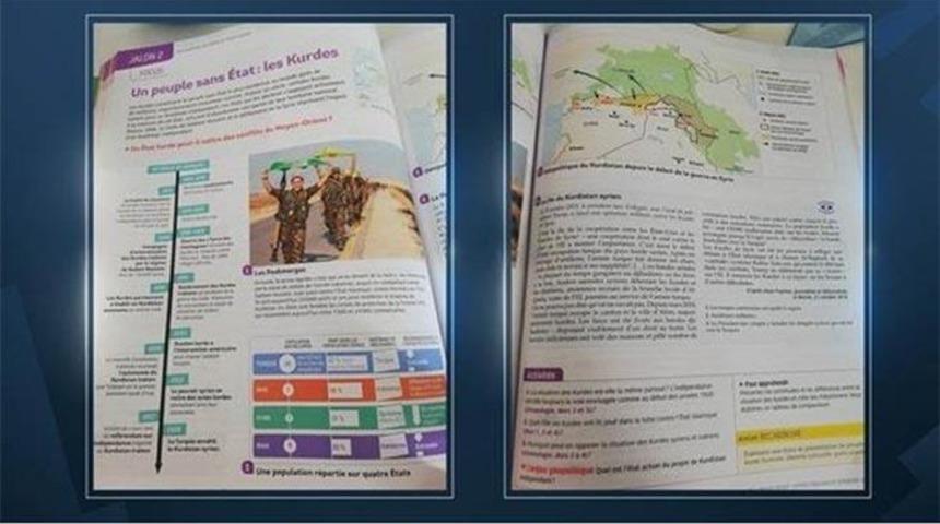 Fransa'da lise yardımcı tarih kitabında ter&ouml;r &ouml;rg&uuml;t&uuml; YPG/PKK propagandası yapıldı