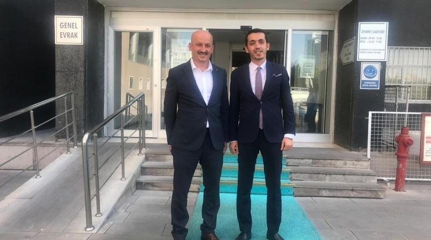 Başkan Ercan&rsquo;dan Daire Başkanı Altınkayık&rsquo;a ziyaret