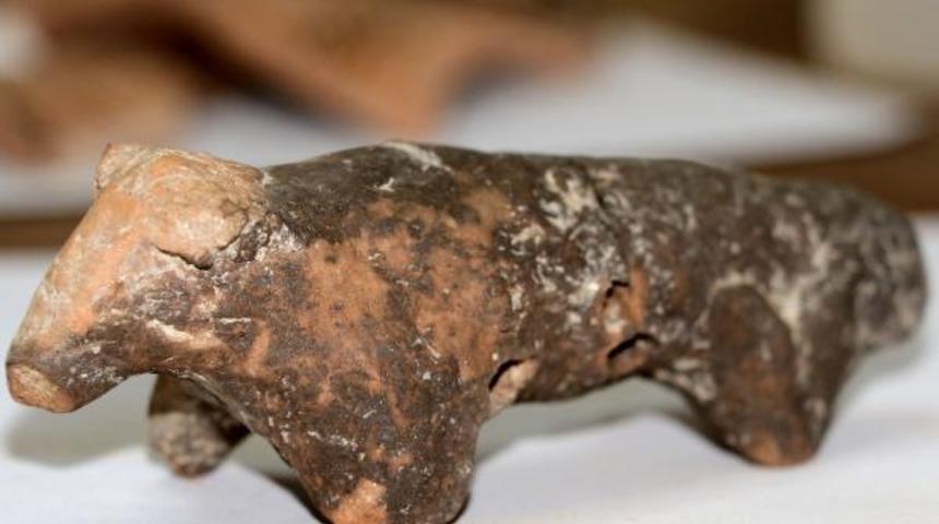 Çanakkale'de 3 bin yıllık koç figürü bulundu