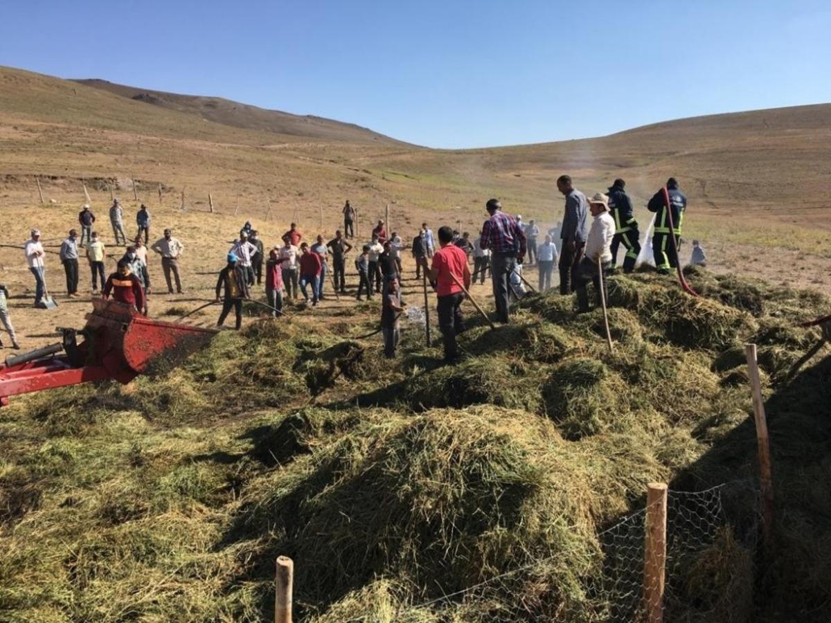 &Ouml;zalp&rsquo;ta bin 200 bağ ot yandı