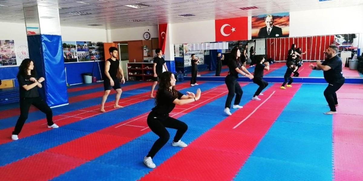 Yunusemreli sporcular antrenmanlarını aksatmıyor
