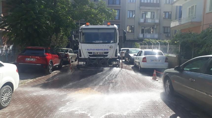 Malatya’da yoğun Covid 19 temizliği