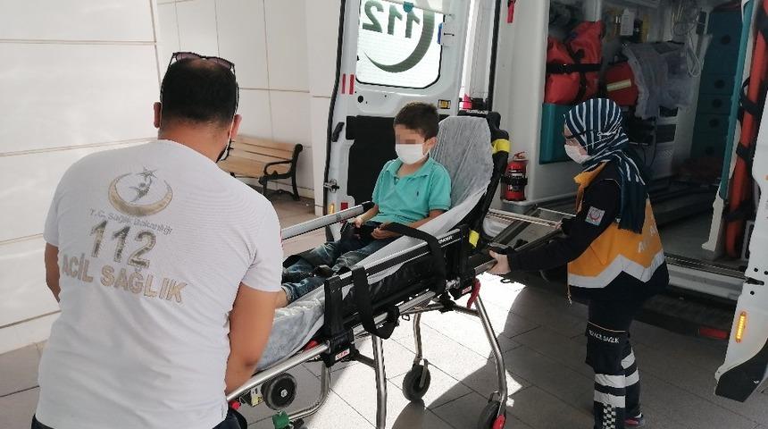 Aksaray’da 9 yaşındaki bisikletli çocuğa otomobil çarptı