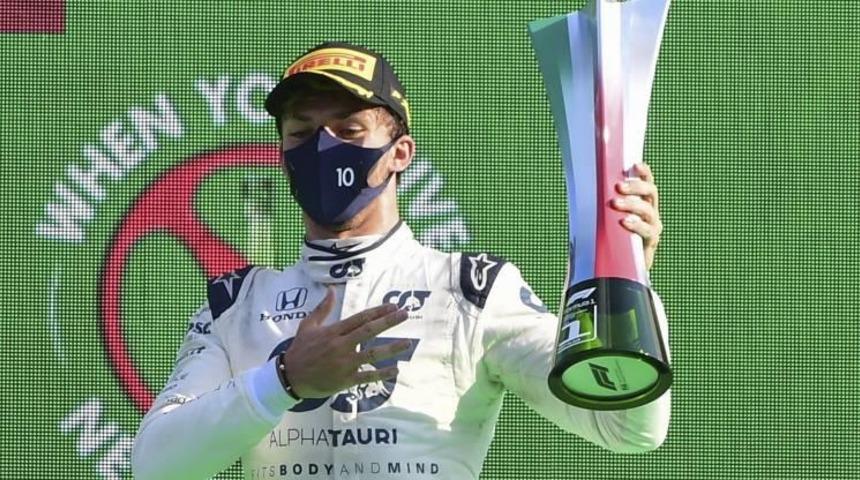F1 İtalya Grand Prix'sini Pierre Gasly kazandı
