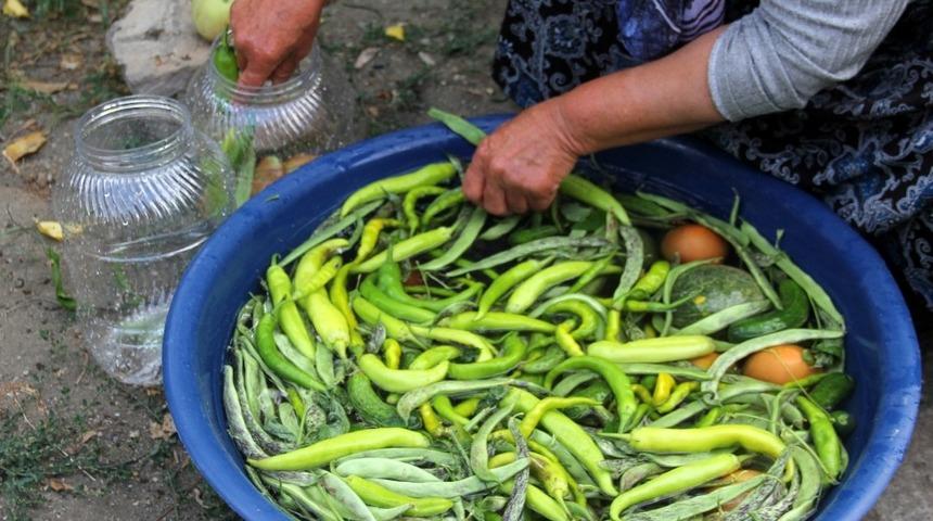 Bayburt&rsquo;ta kış mevsiminde t&uuml;ketmek amacıyla turşu ve sal&ccedil;a yapımına başlandı