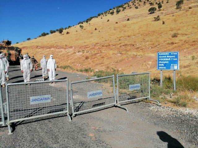 Karantinaya alınan mahalle ve mezralarda sağlık taramaları başladı