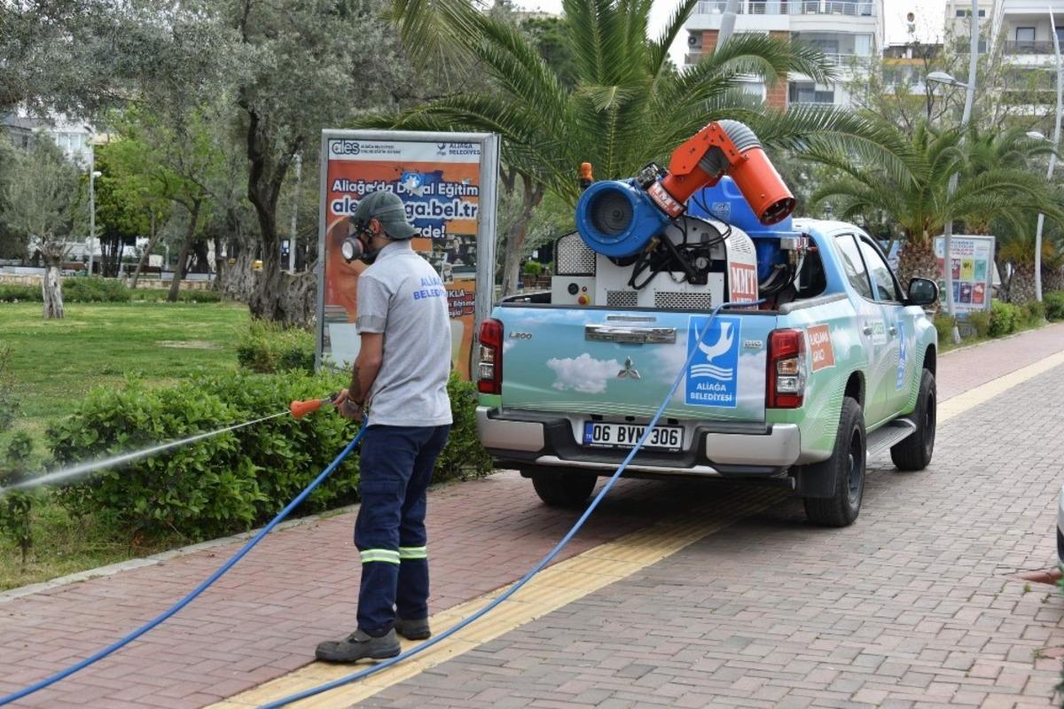 Aliağa&rsquo;da halk sağlığı i&ccedil;in ila&ccedil;lama faaliyetleri devam ediyor