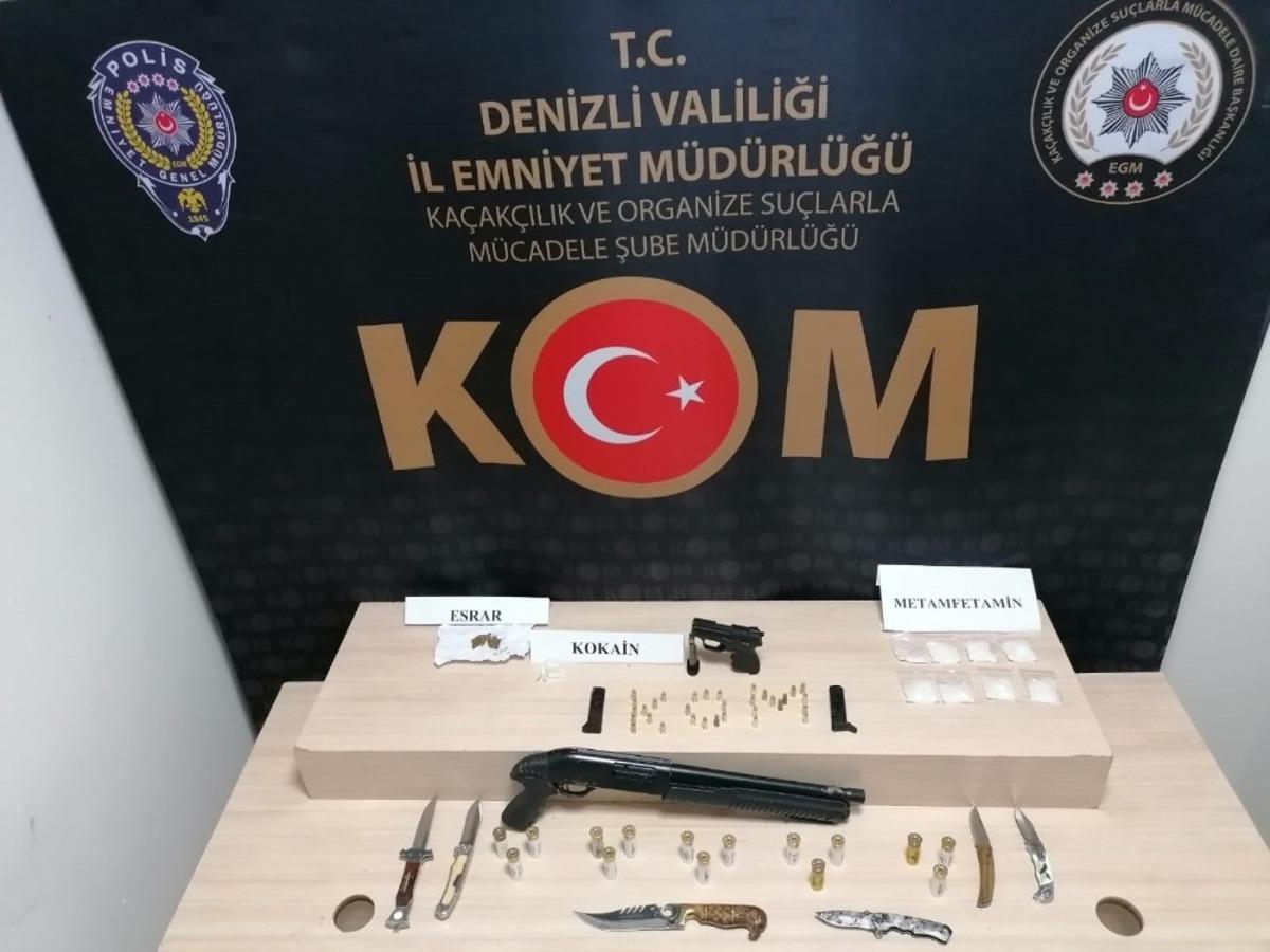 Denizli&rsquo;de uyuşturucu tacirlerine operasyon: 35 g&ouml;zaltı