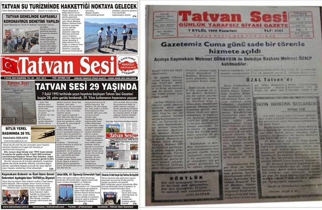 Tatvan Sesi Gazetesi 29 yaşında