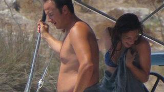 Zeynep Beşerler eşi ve oğluyla Bodrum'da