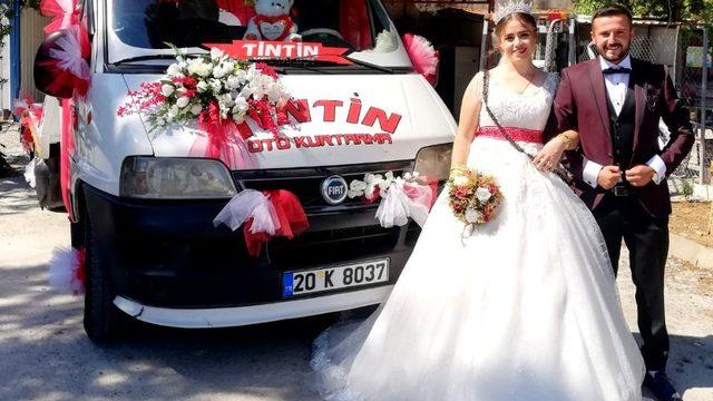Muğla’nın en ’Çekici’ gelin arabası
