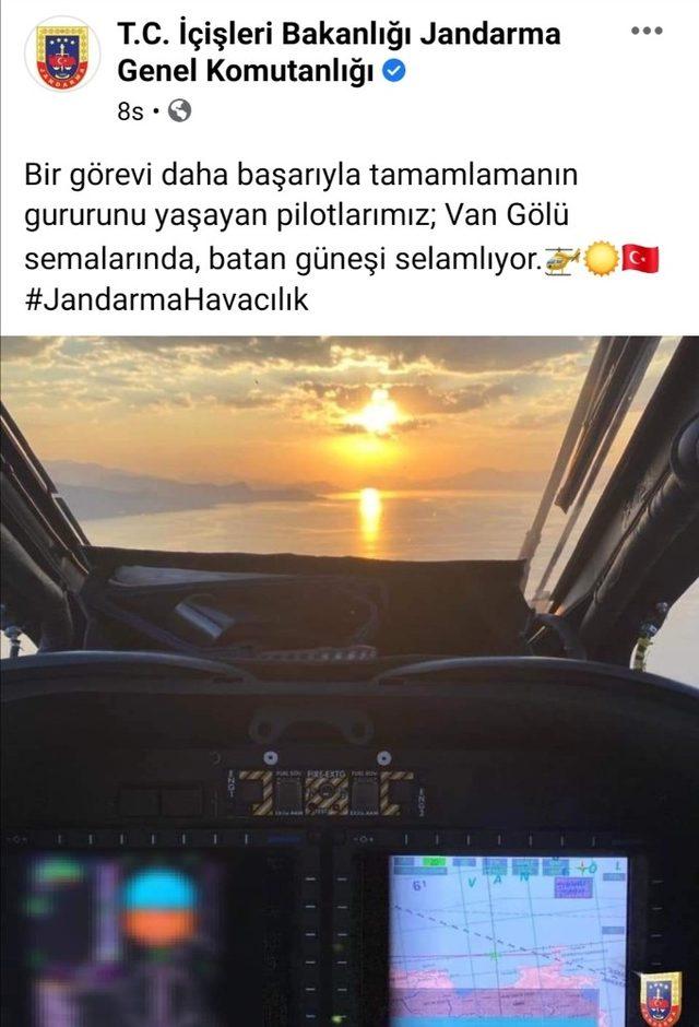 Atak helikopter pilotundan Van jesti