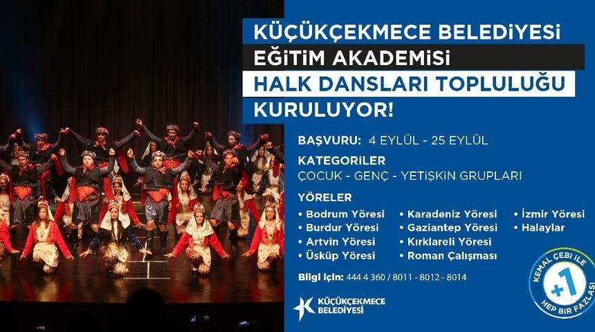 Anadolu&rsquo;nun d&ouml;rt bir k&ouml;şesinden halk oyunları K&uuml;&ccedil;&uuml;k&ccedil;ekmece&rsquo;de