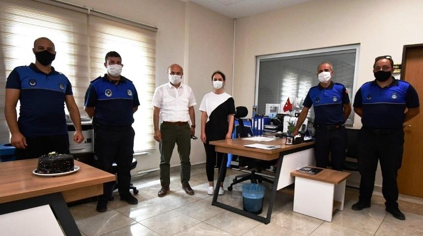 Oral’dan zabıtaya kutlama ziyareti