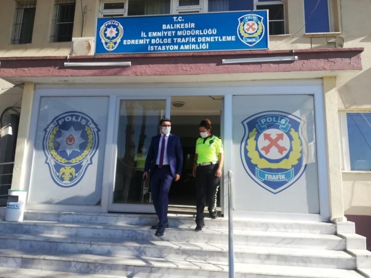 Kaymakam &Uuml;nsal&rsquo;dan emniyet birimlerine ziyaret