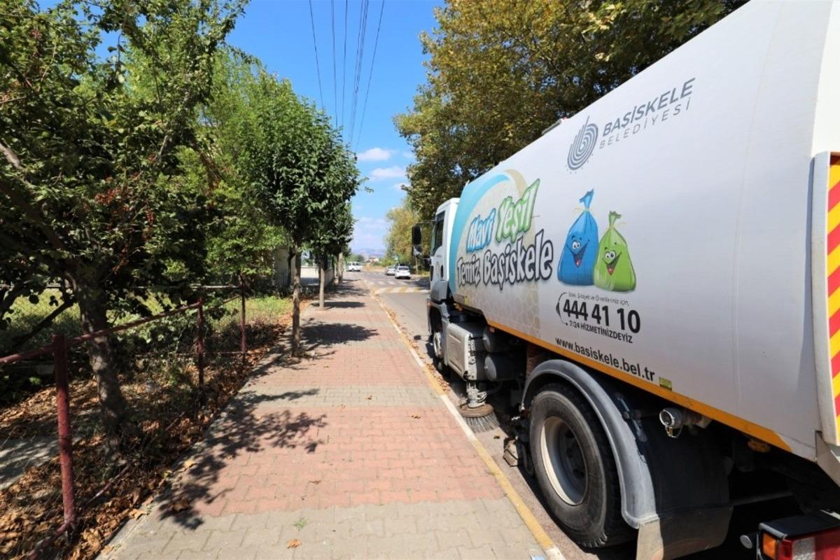Başiskele&rsquo;de yollarda titiz temizlik